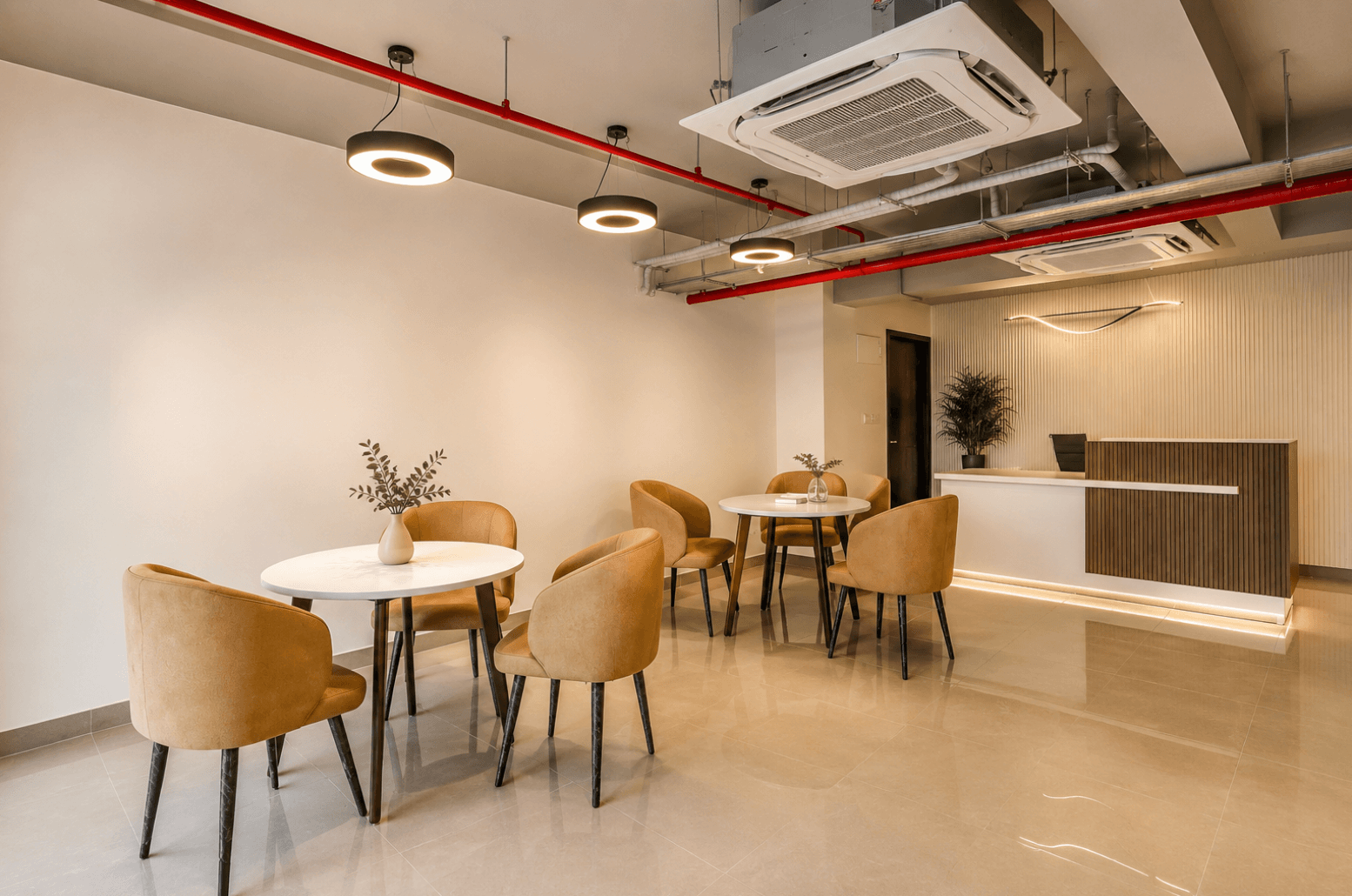 A student workspace in the accommodation