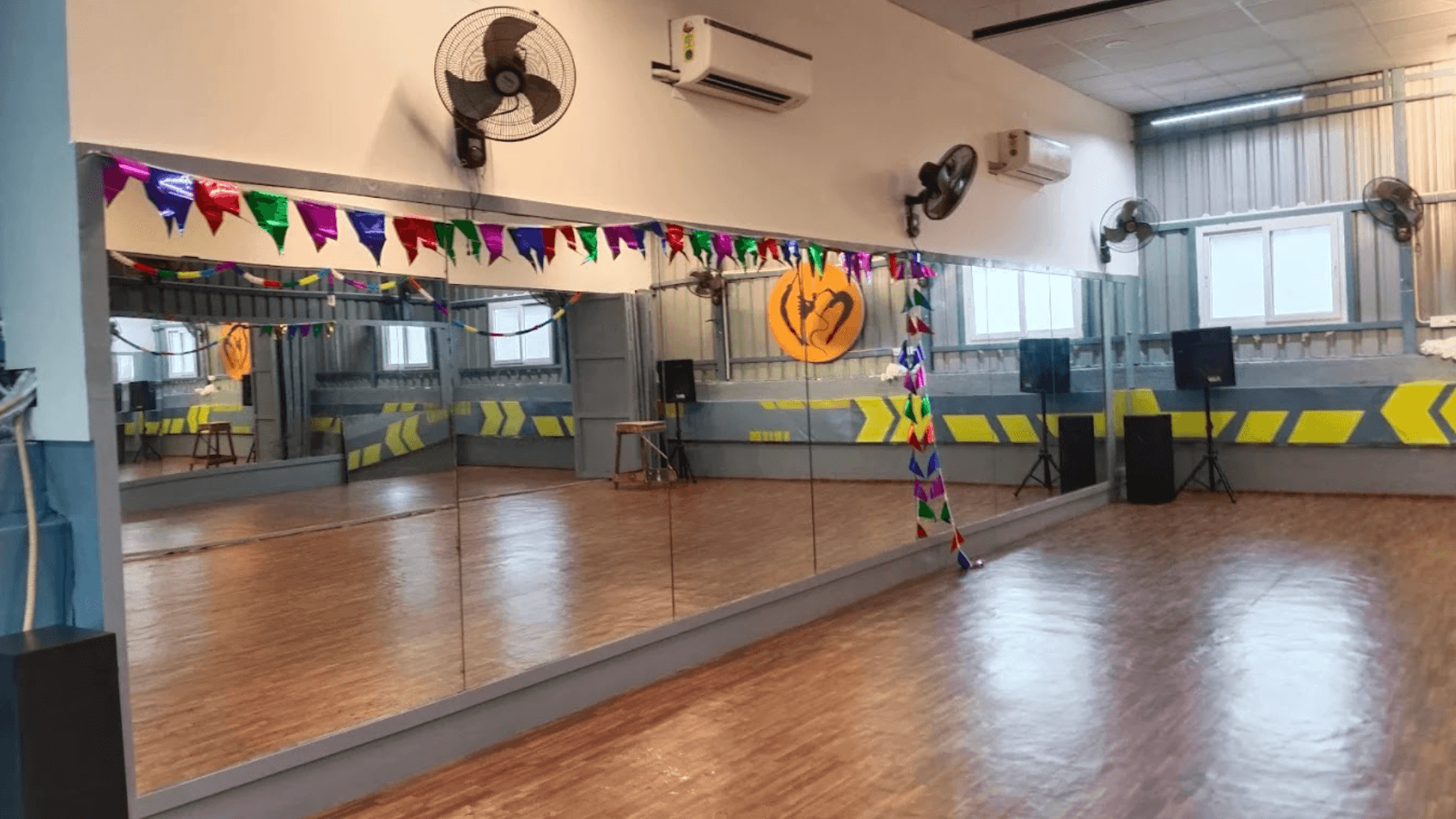 The campus dance studio