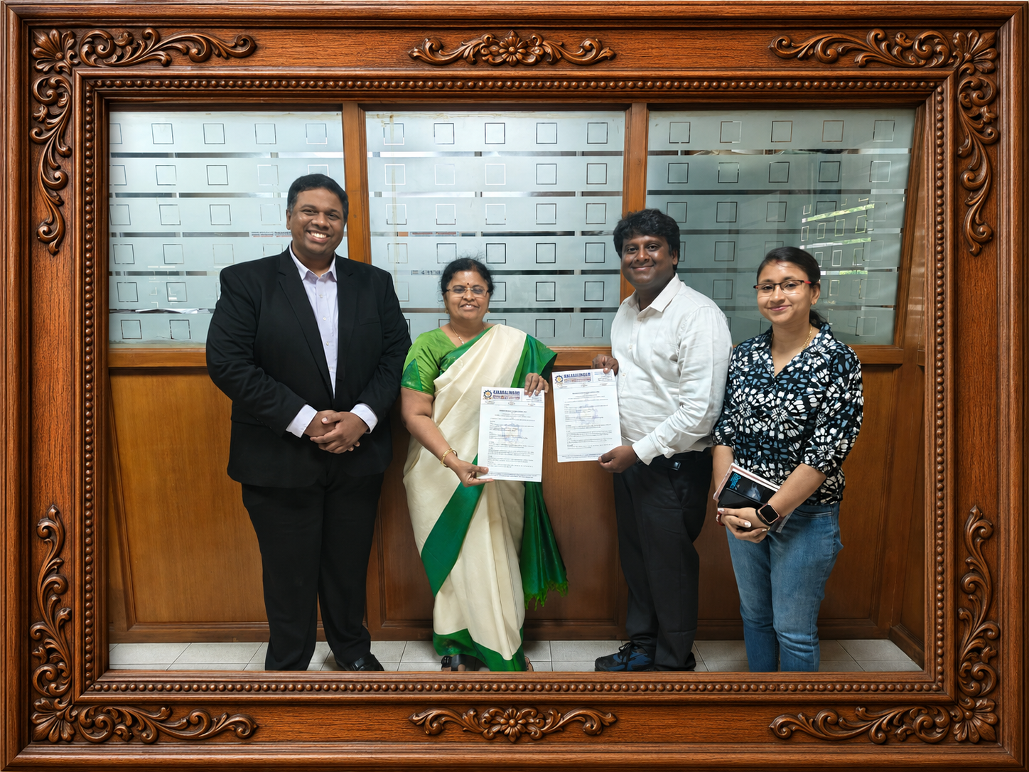 Dr. S. Sashi Anand and Mr. Arunmozhivarman at the VIIV–Kalasalingam partnership