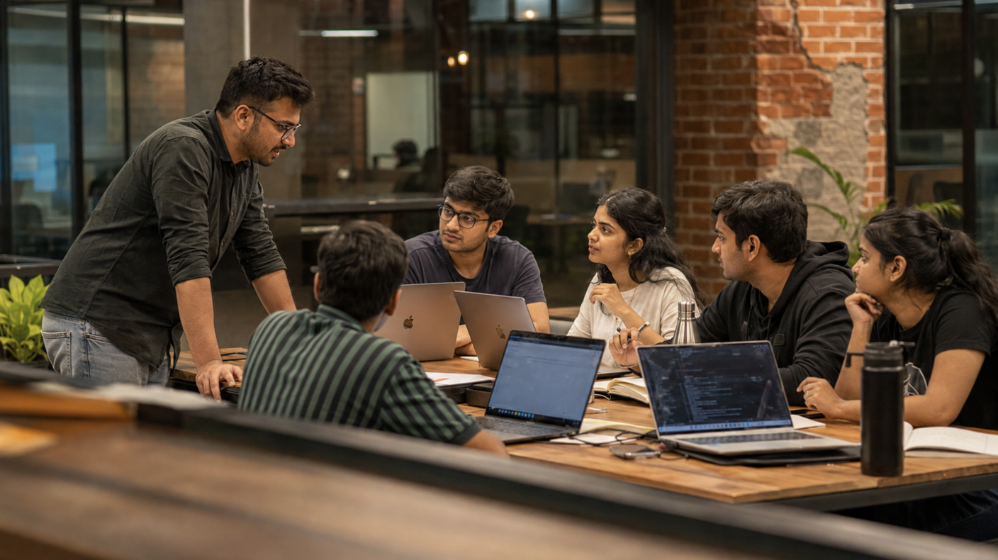 A participant receiving recognition after an AI coding workshop